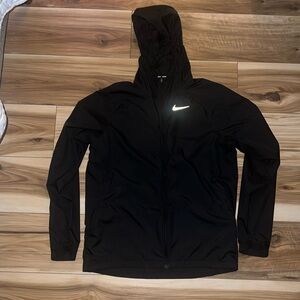 EUC Nike Running Quick Dry Sports Hooded Jacket Black BV4871 Size Medium